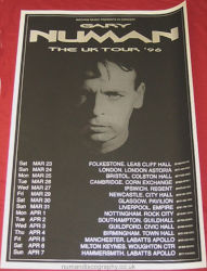 Gary Numan 1996 Premier Tour Poster